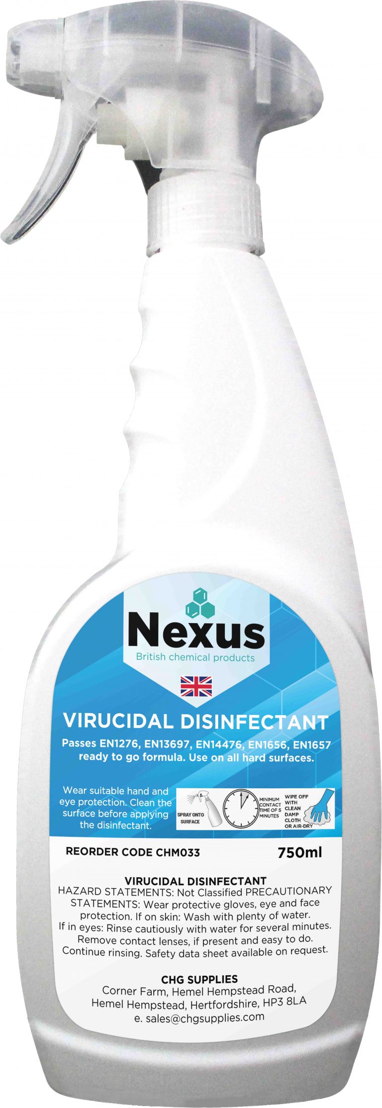 Nexus Virucidal Disinfectant 6x750ml CHG Supplies