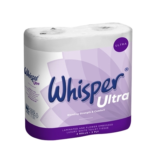 Whisper Ultra 3ply Luxury Toilet Roll 1x40