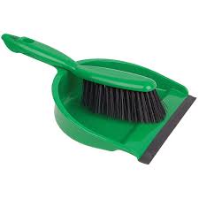 Dust Pan & Brush Set Green