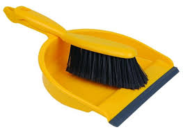 Dust Pan & Brush Set Yellow