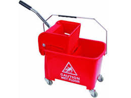 Kentucky Mop Bucket & Wringer Red