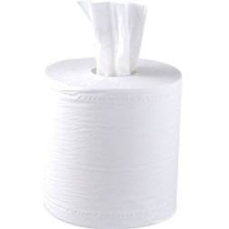 White 2ply Centrefeed Rolls 1x6